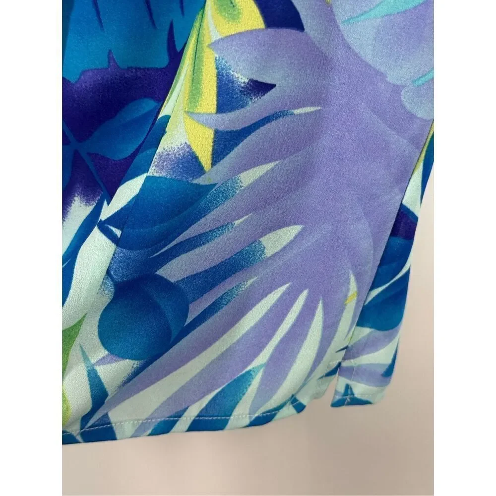 C25.  Rafaella sleeveless sheer no stretch polyester blouse size small - Picture 3 of 6